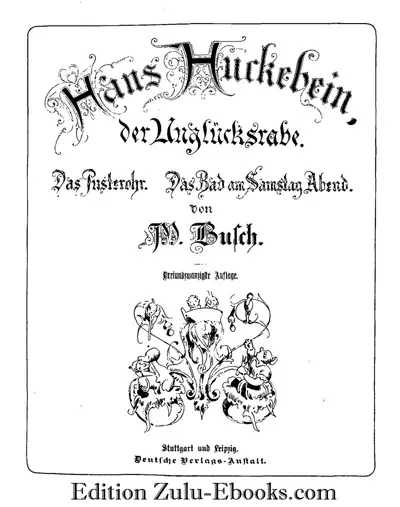 Wilhelm Busch: Hans Huckebein, der Unglücksrabe (AudiobookFormat, de language, 2025, Edition Zulu-Ebooks.com)