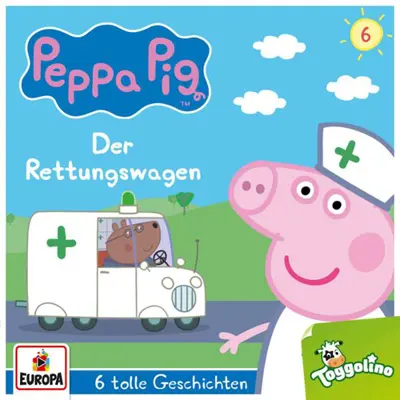 Neville Astley, Mark Baker: Peppa Pig Hörspiele 06 - Der Rettungswagen (und 5 weitere Geschichten) - Peppa Pig Hörspiele 6 (AudiobookFormat, german language, 2020, EUROPA/Sony Music Family Entertainment)