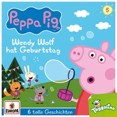 Neville Astley, Mark Baker, Christoph Guder, Thomas Karallus: Peppa Pig Hörspiele 05 - Wendy Wolf hat Geburtstag (und 5 weitere Geschichten) - Peppa Pig Hörspiele 5 (AudiobookFormat, german language, 2020, EUROPA/Sony Music Family Entertainment)