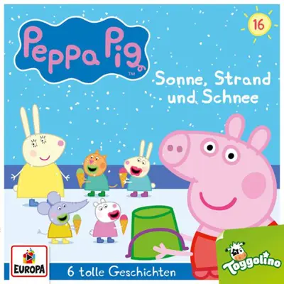 Neville Astley, Mark Baker: Peppa Pig Hörspiele 16 - Sonne, Strand und Schnee (und 5 weitere Geschichten) - Peppa Pig Hörspiele 16 (AudiobookFormat, german language, 2021, EUROPA/Sony Music Family Entertainment)