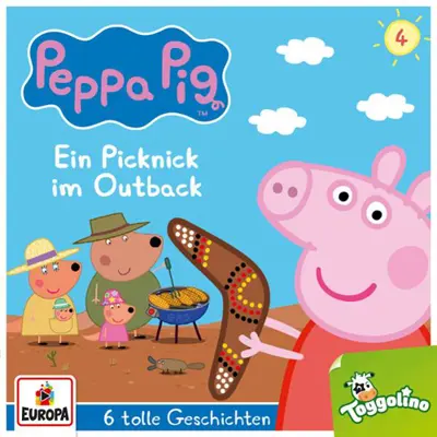 Neville Astley, Mark Baker: Peppa Pig Hörspiele 04 - Ein Picknick im Outback (und 5 weitere Geschichten) - Peppa Pig Hörspiele 4 (AudiobookFormat, german language, 2020, EUROPA/Sony Music Family Entertainment)