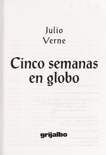 Jules Verne: Cinq semaines en ballon (Book, 1867)